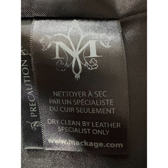 Mackage Steffy Wool blend Coat with Toggle and Zip Off Hood size S Navy - Picture 3 of 11